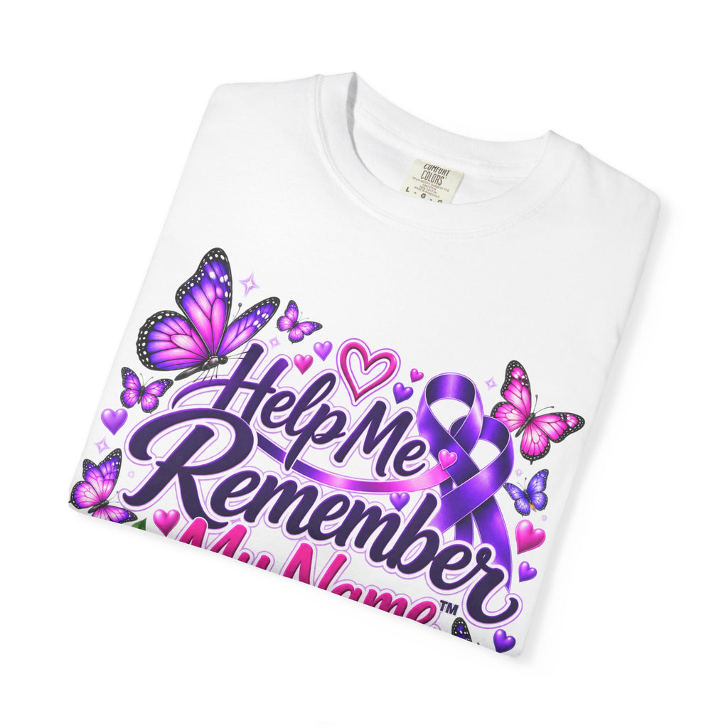 Help Me Remember My Name™ – Butterfly Awareness Tee