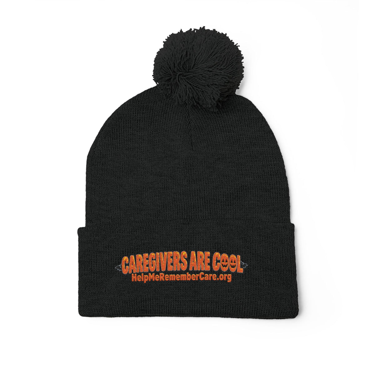 Pom-Pom Knit Cap (Embroidery)