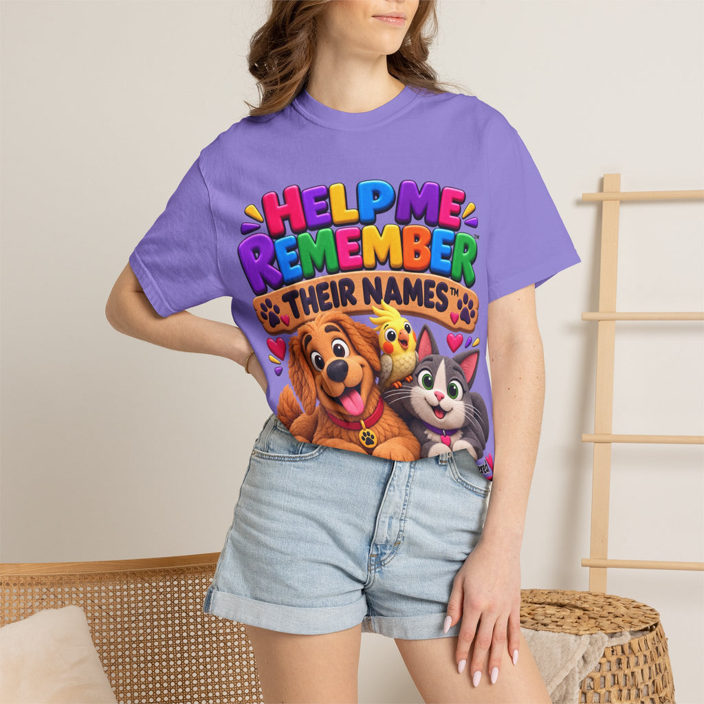Help Me Remember Their Names™ — Claymation Pet T-Shirt