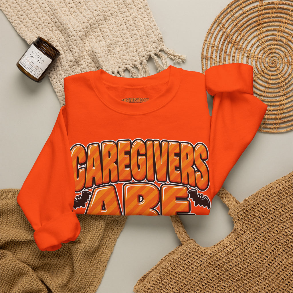 Caregivers Are a Godsend Unisex Heavy Blend Crewneck Sweatshirt
