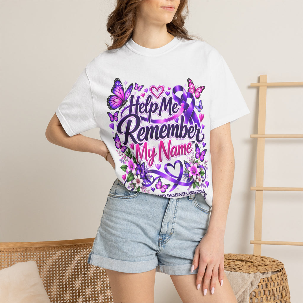 Help Me Remember My Name™ – Butterfly Awareness Tee