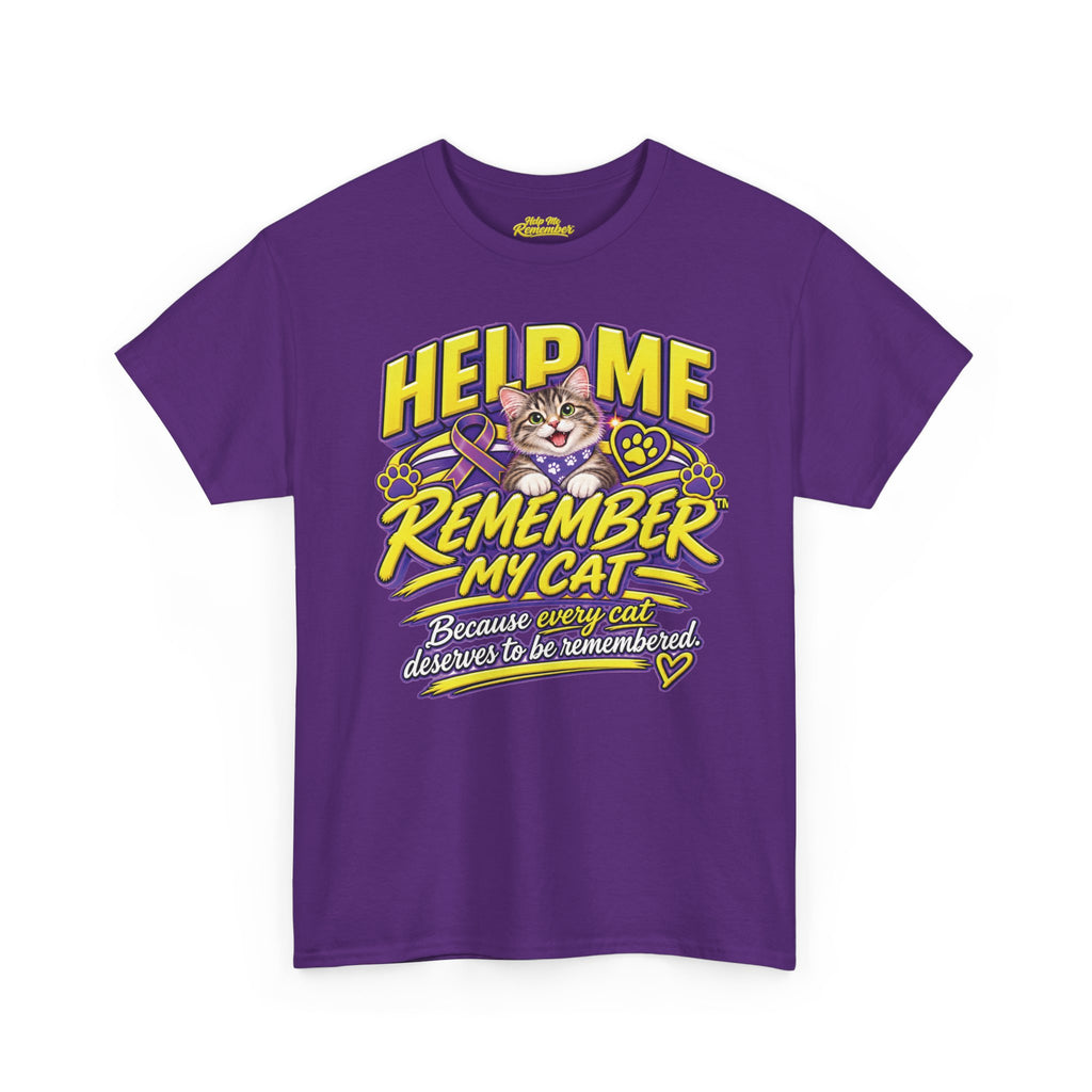 Help Me Remember™ My Cat – Alzheimer’s & Dementia Awareness Unisex Tee
