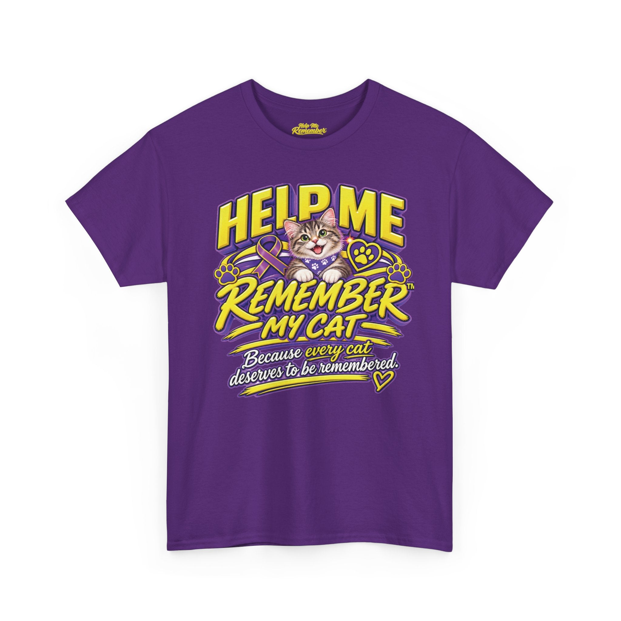 Help Me Remember™ My Cat – Alzheimer’s & Dementia Awareness Unisex Tee