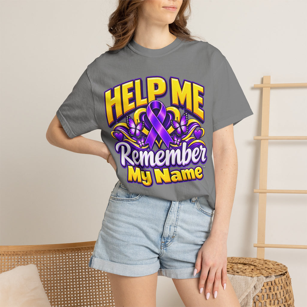 Help Me Remember My Name™ – Alzheimer’s Awareness Tee