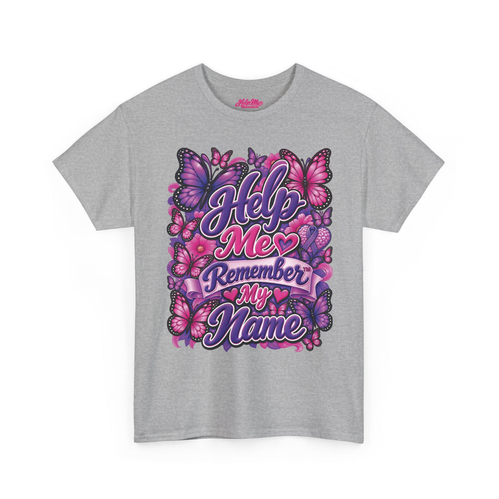 Help Me Remember My Name™ Butterfly Alzheimer’s & Dementia Awareness Shirt