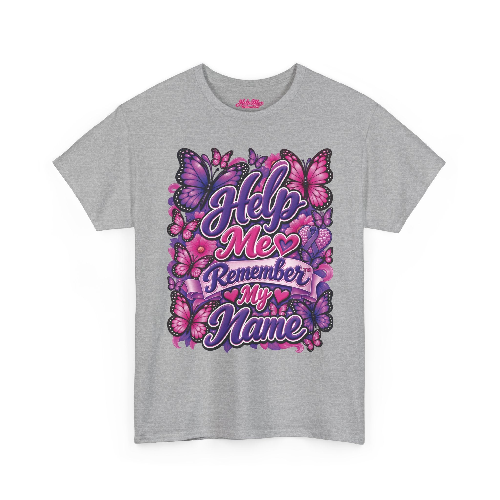 Help Me Remember My Name™ Butterfly Alzheimer’s & Dementia Awareness Shirt
