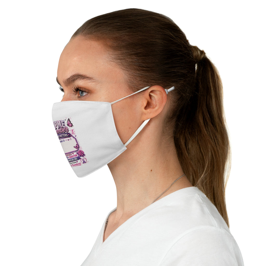 Help Me Remember™ Alzheimer’s & Dementia Awareness Reusable Fabric Face Mask | HelpMeRememberCare.org™