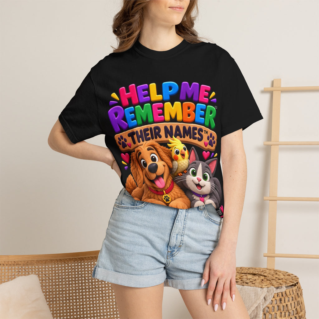 Help Me Remember Their Names™ — Claymation Pet T-Shirt