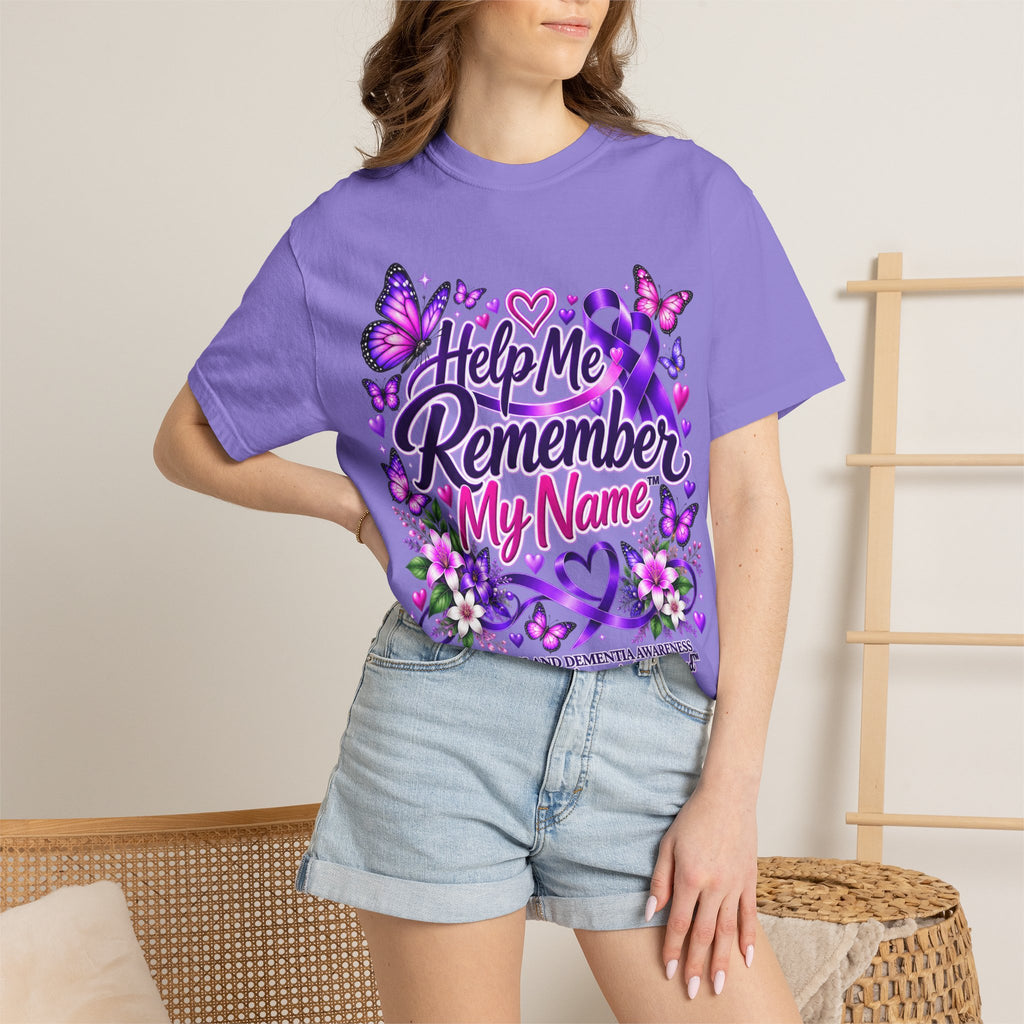 Help Me Remember My Name™ – Butterfly Awareness Tee