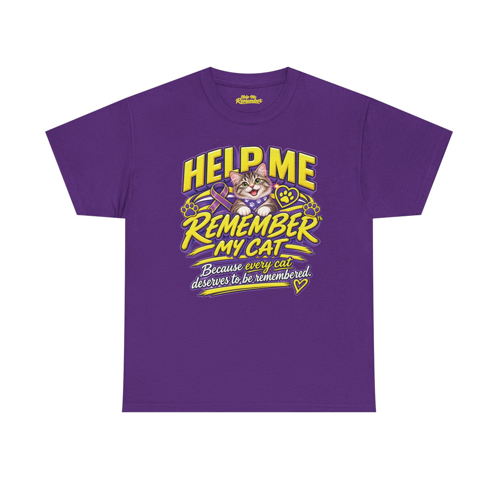 Help Me Remember™ My Cat – Alzheimer’s & Dementia Awareness Unisex Tee