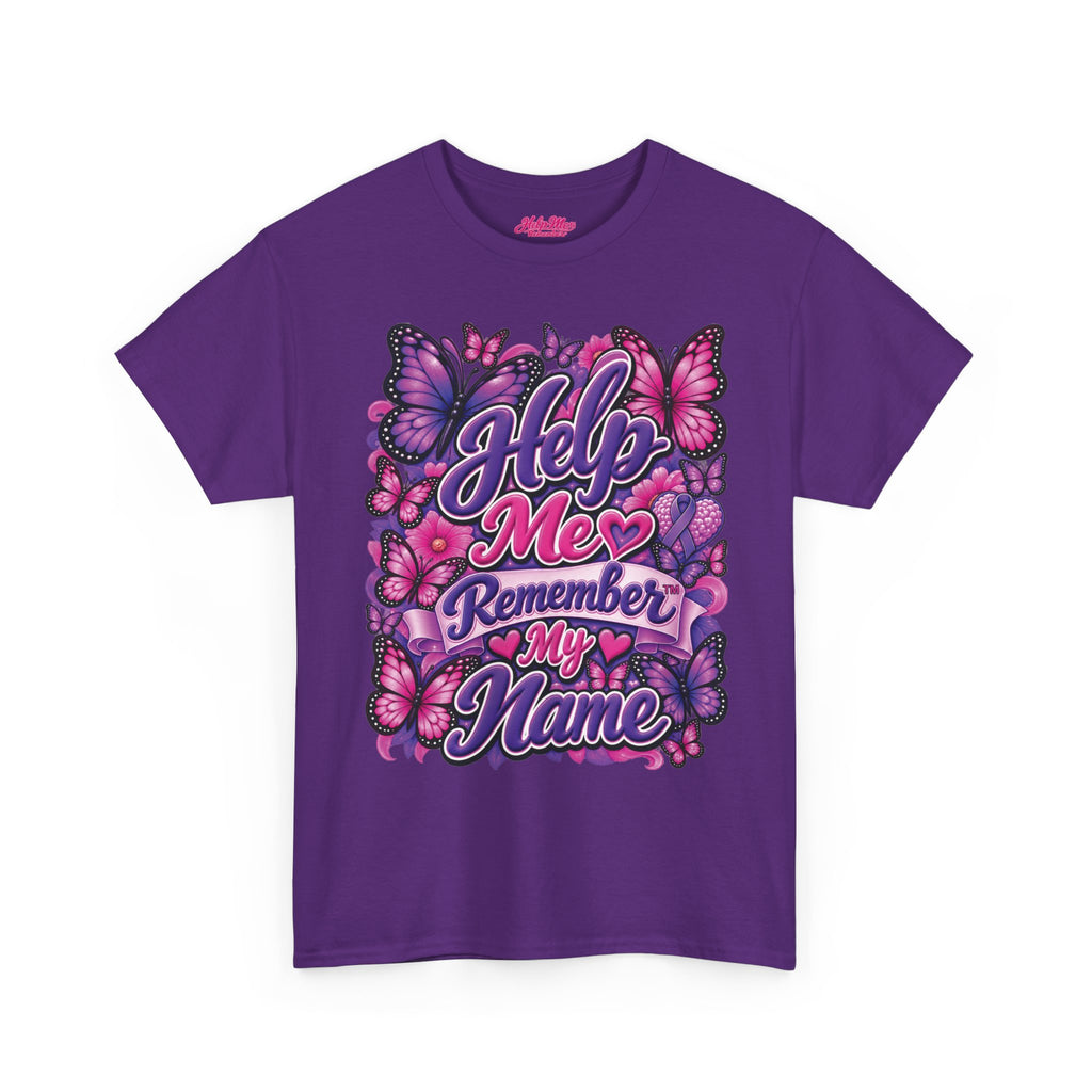 Help Me Remember My Name™ Butterfly Alzheimer’s & Dementia Awareness Shirt