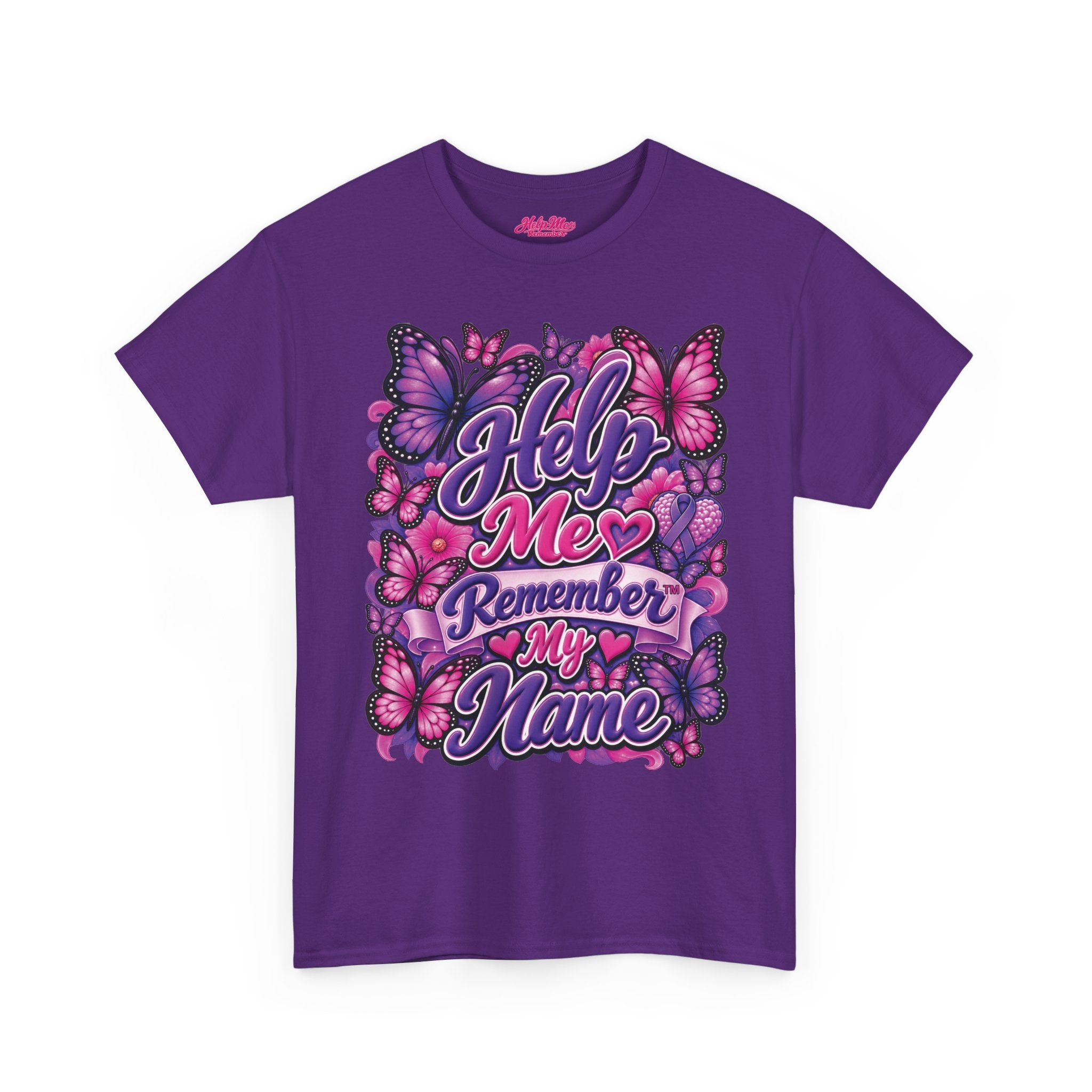 Help Me Remember My Name™ Butterfly Alzheimer’s & Dementia Awareness Shirt
