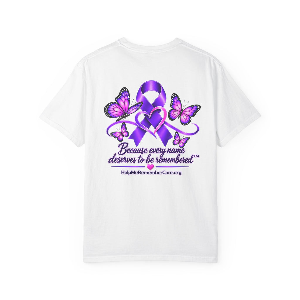 Help Me Remember My Name™ – Butterfly Awareness Tee