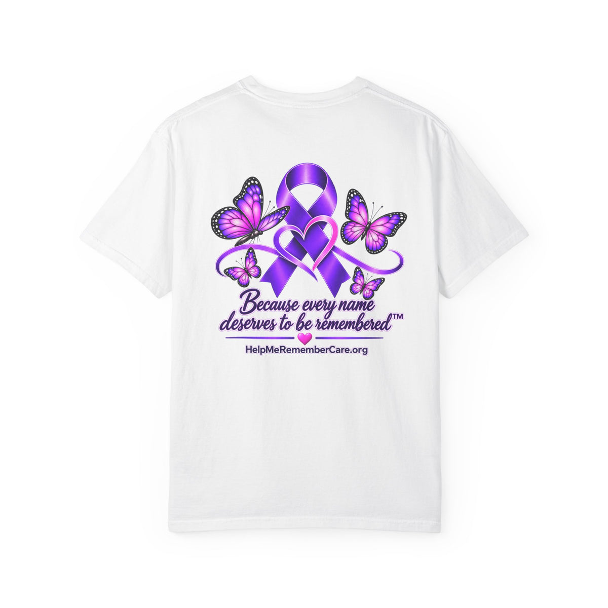 Help Me Remember My Name™ – Butterfly Awareness Tee