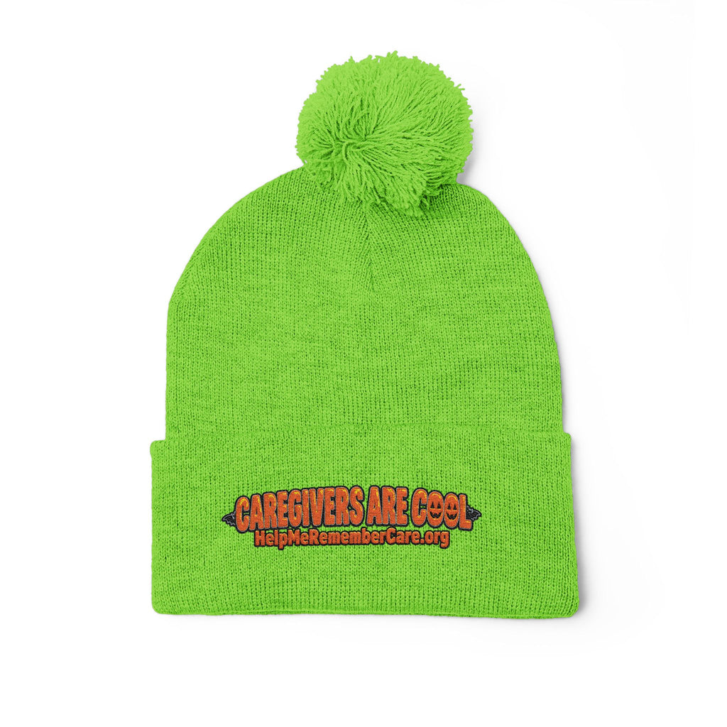 Pom-Pom Knit Cap (Embroidery)