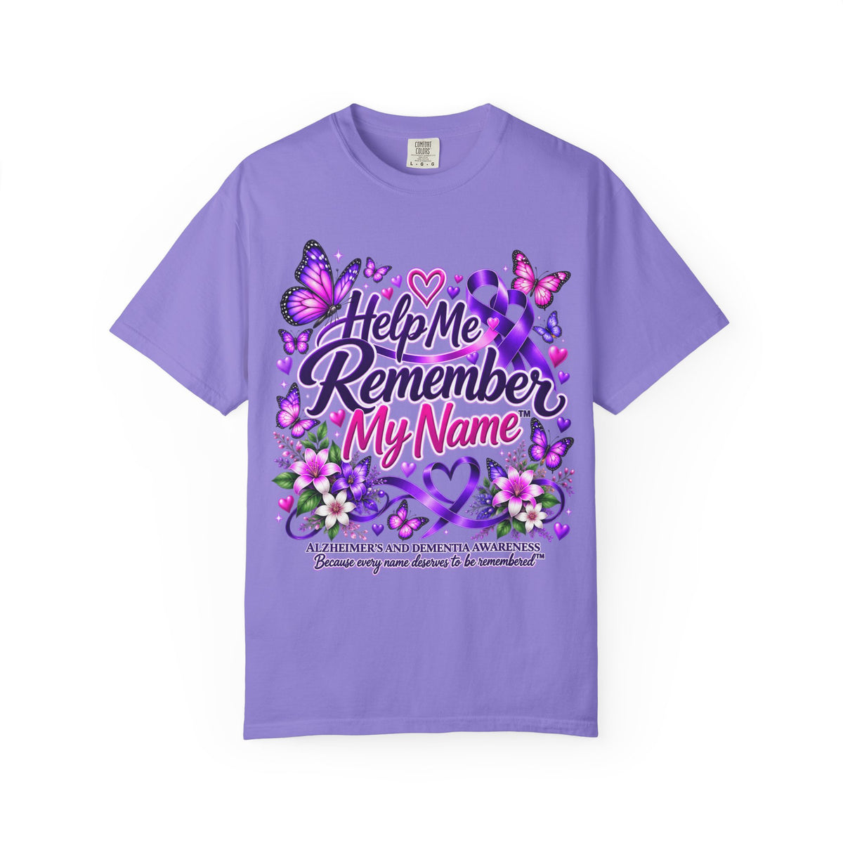 Help Me Remember My Name™ – Butterfly Awareness Tee