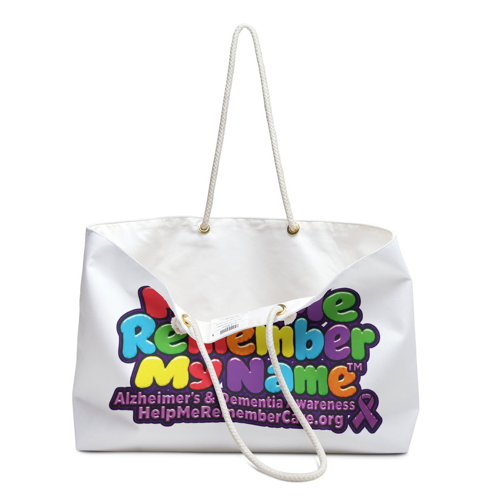 Help Me Remember — White Weekender & Tote Bag