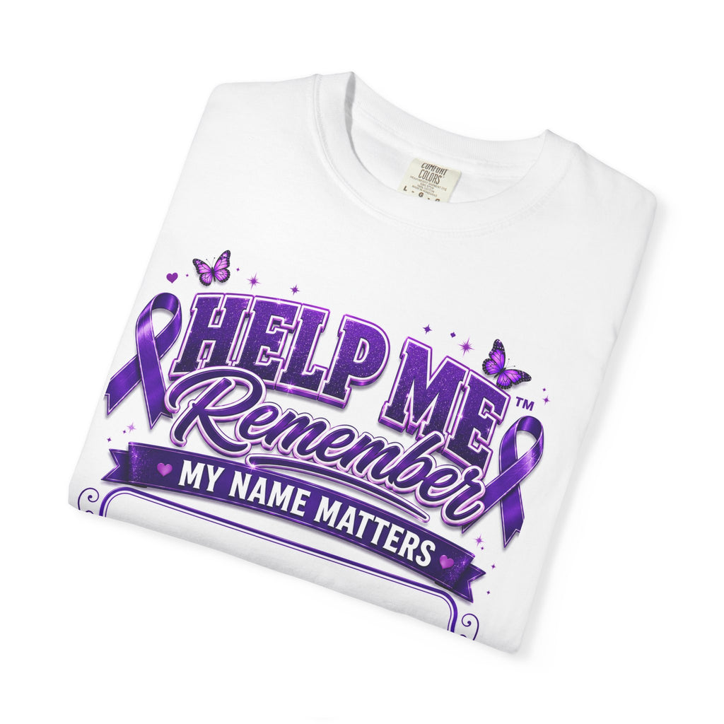 Help Me Remember My Name™ Personalized Alzheimer’s Awareness Shirt