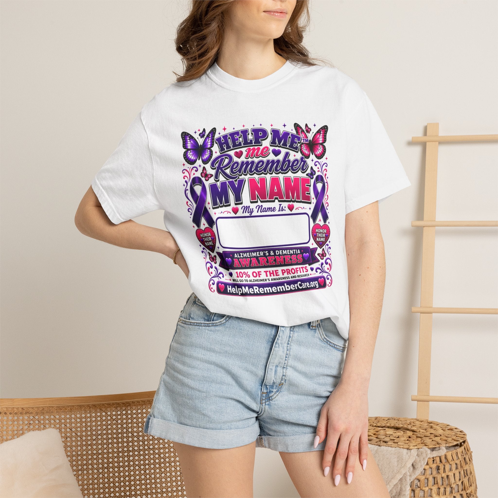 Help Me Remember™ Personalized Alzheimer’s Awareness T-Shirt