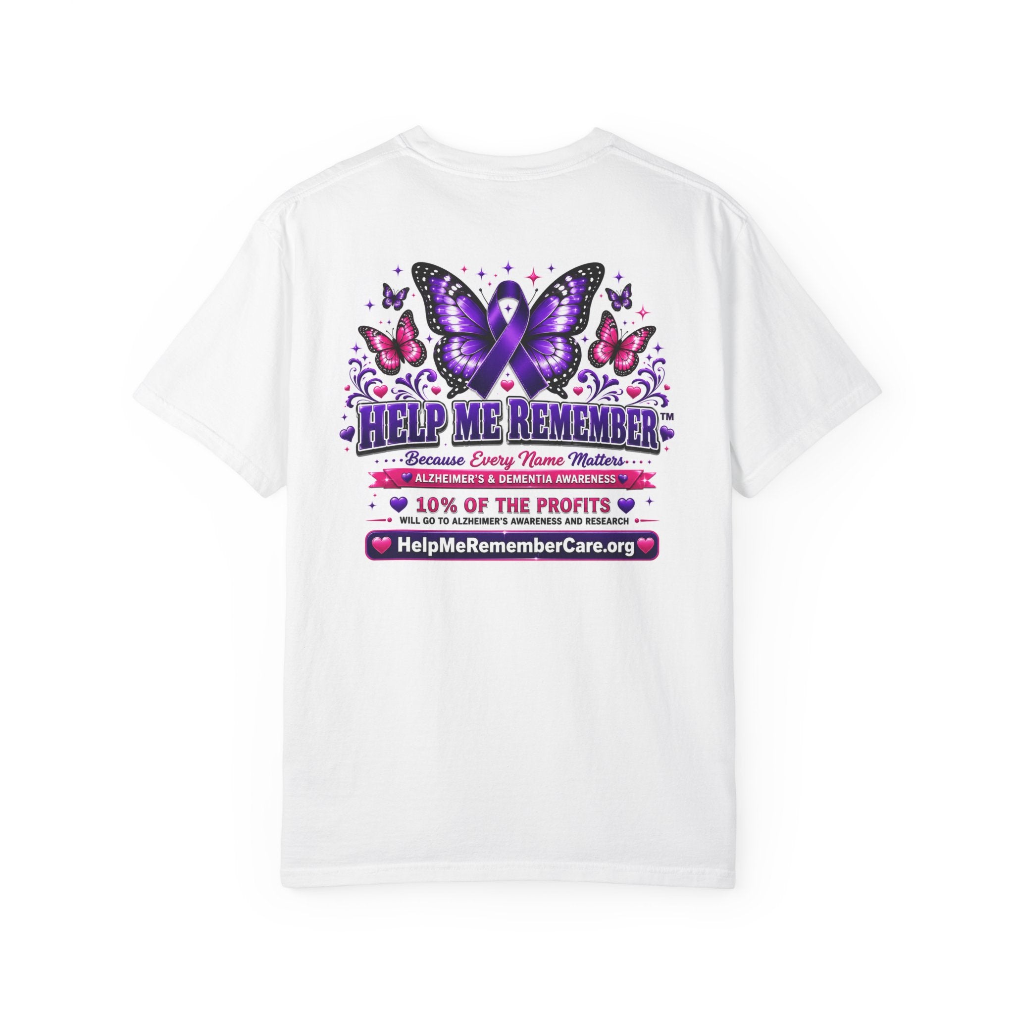 Help Me Remember™ Personalized Alzheimer’s Awareness T-Shirt