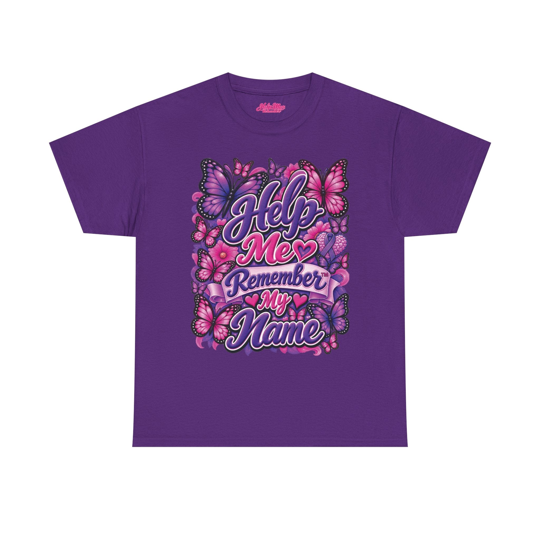 Help Me Remember My Name™ Butterfly Alzheimer’s & Dementia Awareness Shirt