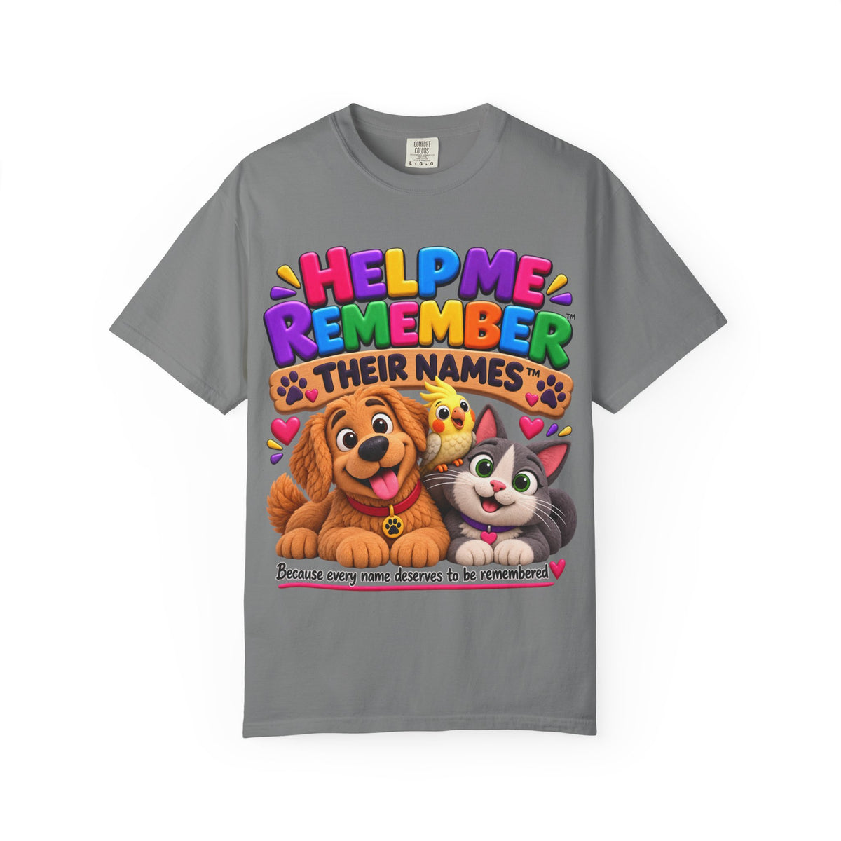 Help Me Remember Their Names™ — Claymation Pet T-Shirt