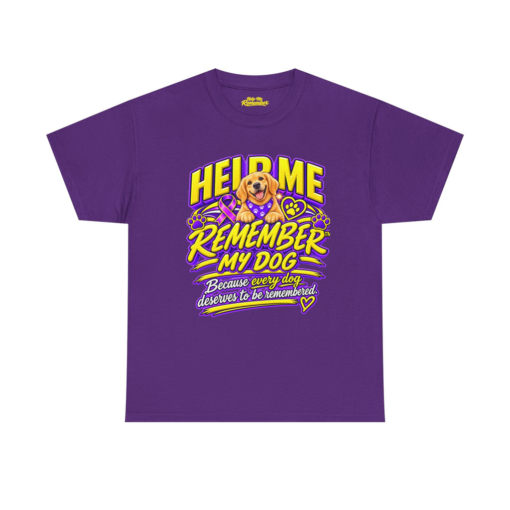 Help Me Remember™ My Dog – Alzheimer’s & Dementia Awareness Unisex Tee