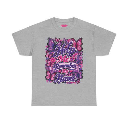 Help Me Remember My Name™ Butterfly Alzheimer’s & Dementia Awareness Shirt