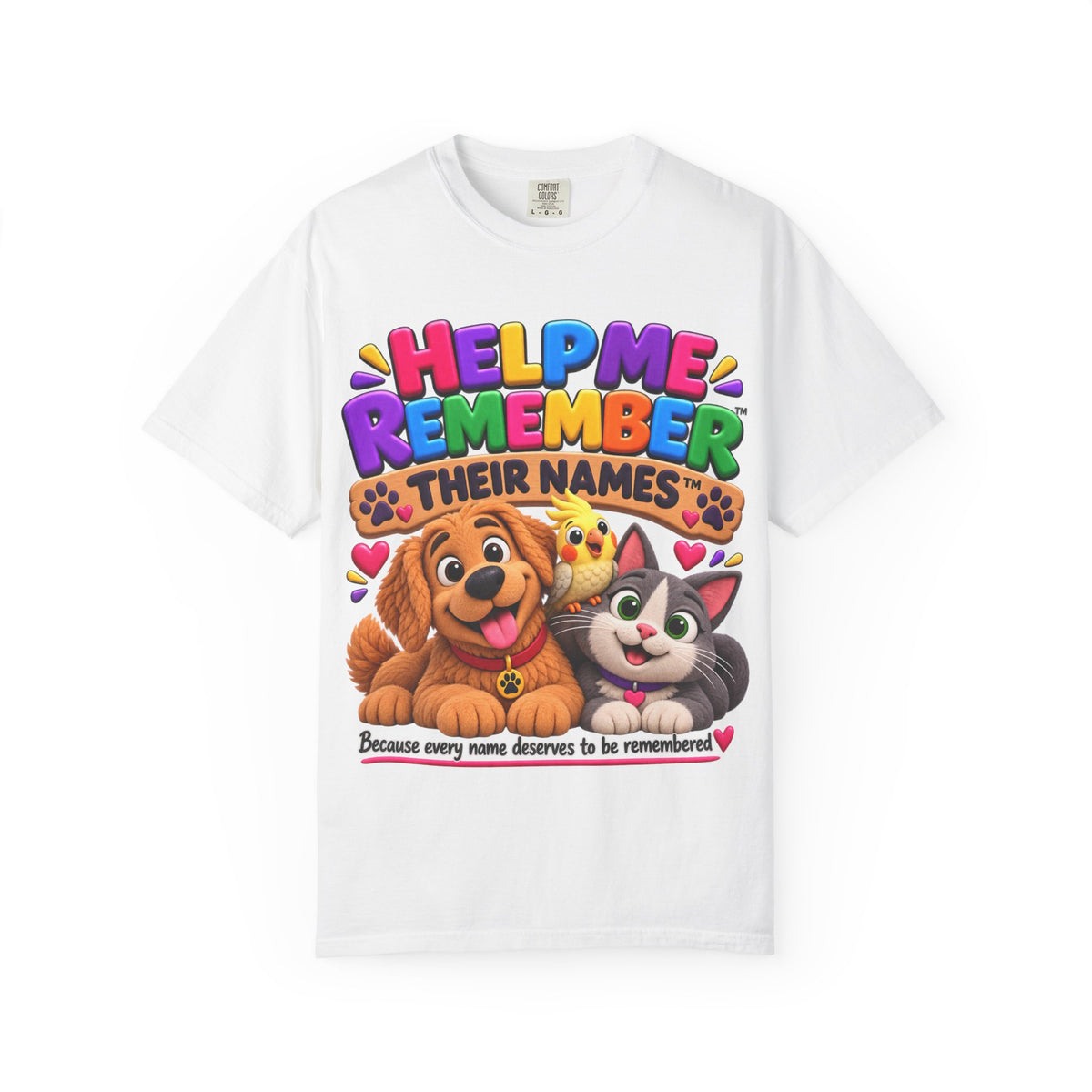 Help Me Remember Their Names™ — Claymation Pet T-Shirt