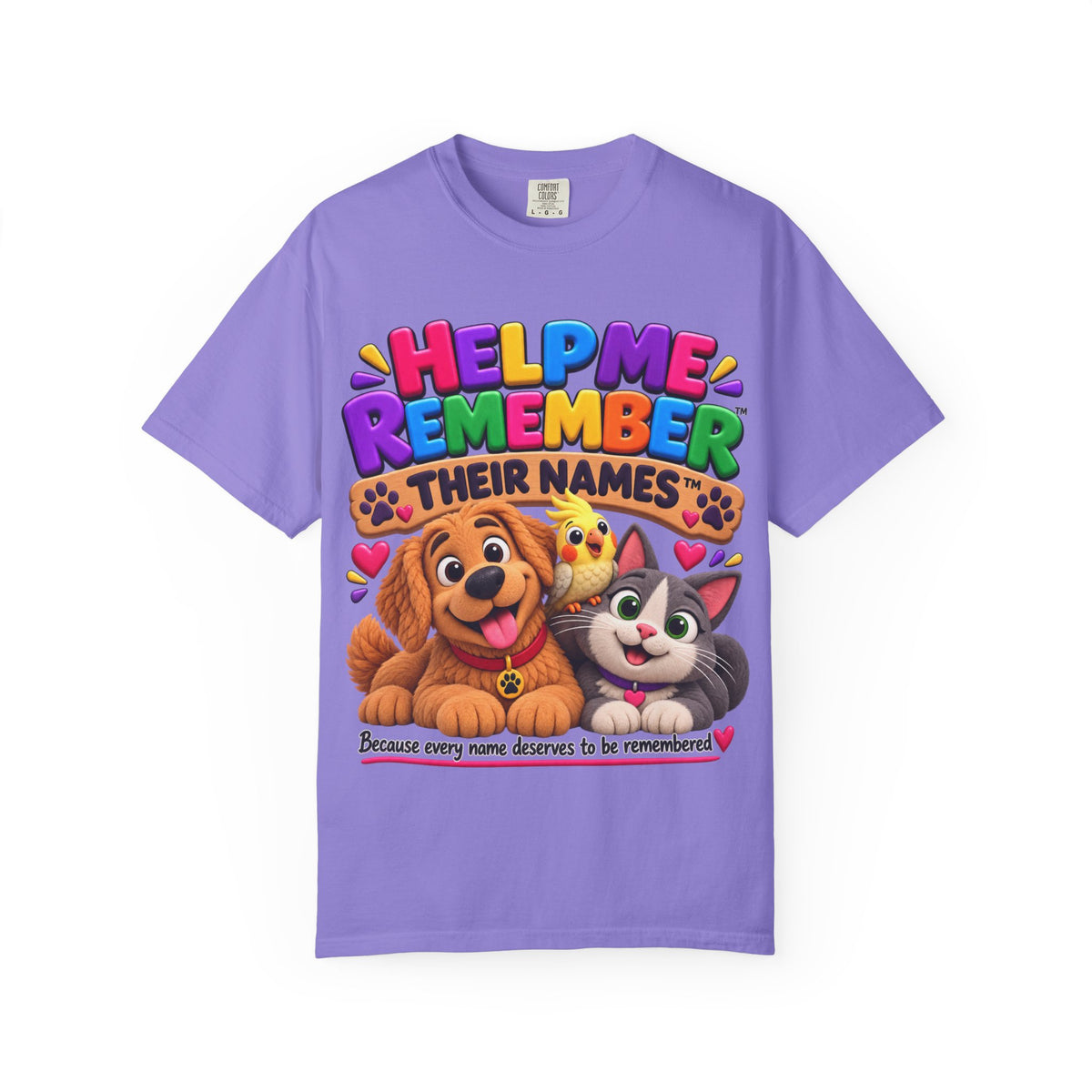 Help Me Remember Their Names™ — Claymation Pet T-Shirt