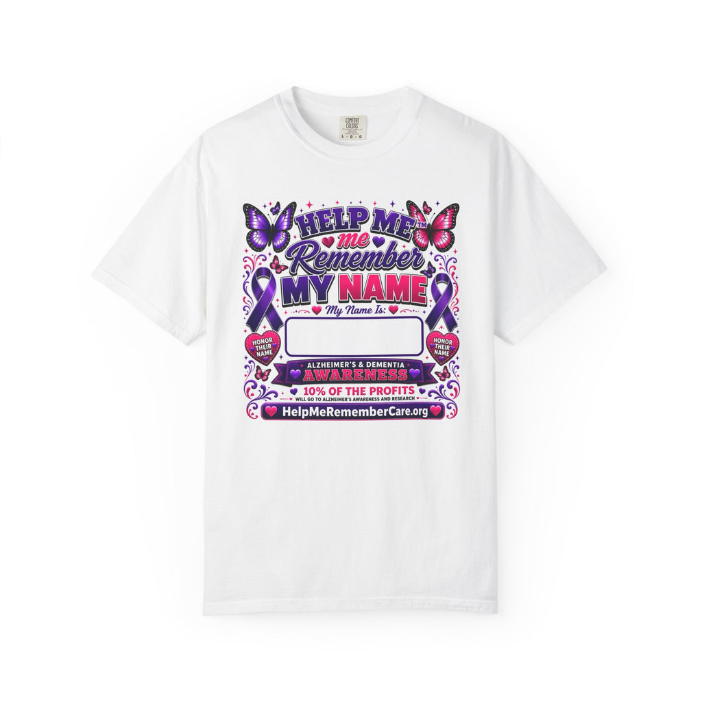 Help Me Remember™ Personalized Alzheimer’s Awareness T-Shirt