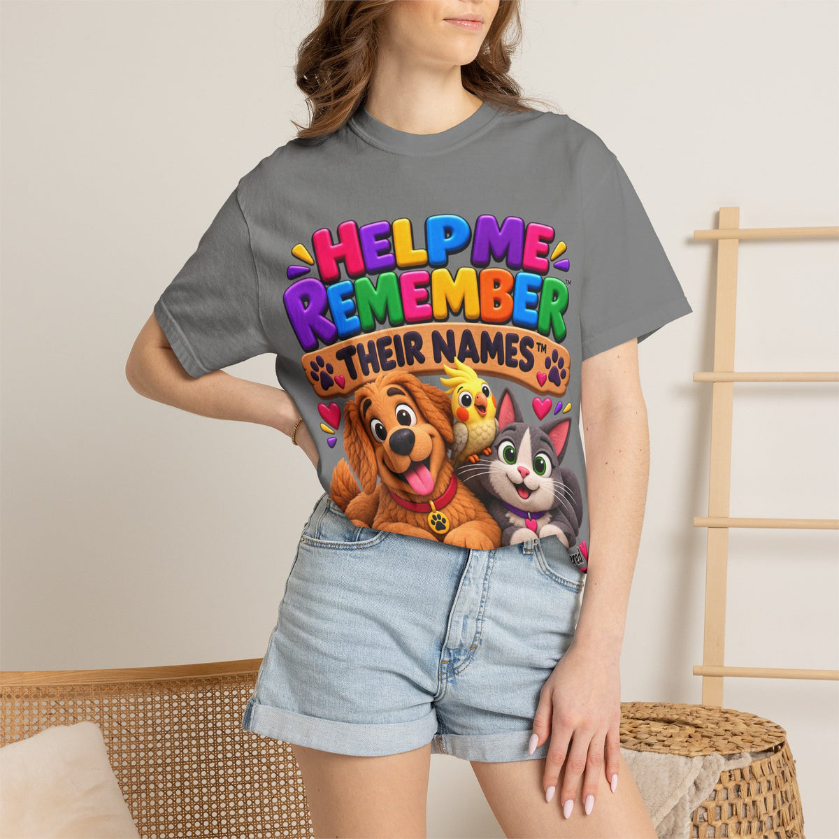 Help Me Remember Their Names™ — Claymation Pet T-Shirt
