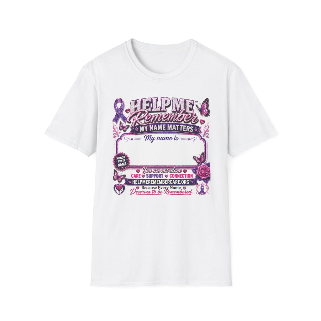 Help Me Remember™ My Name Matters Personalized T-Shirt