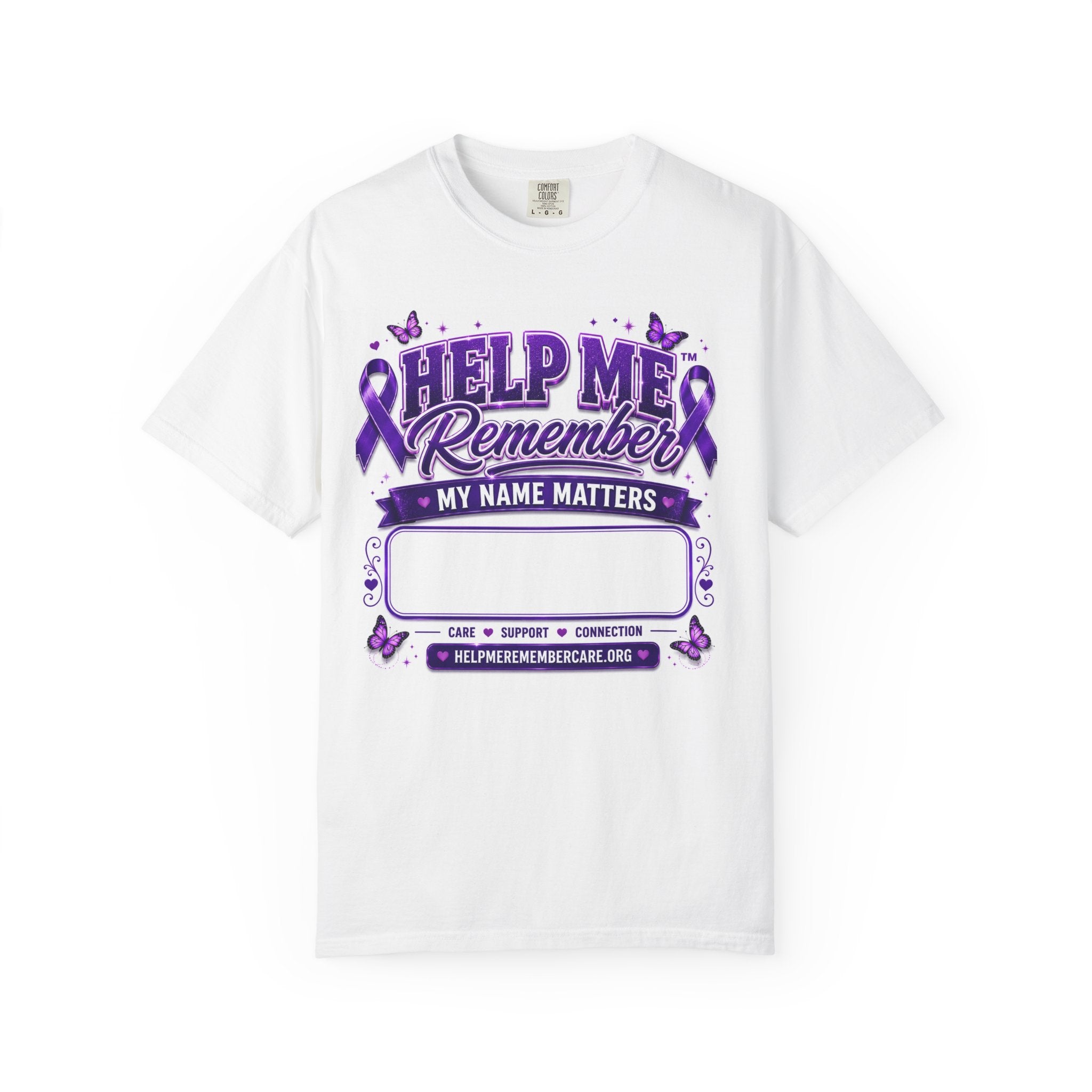 Help Me Remember My Name™ Personalized Alzheimer’s Awareness Shirt
