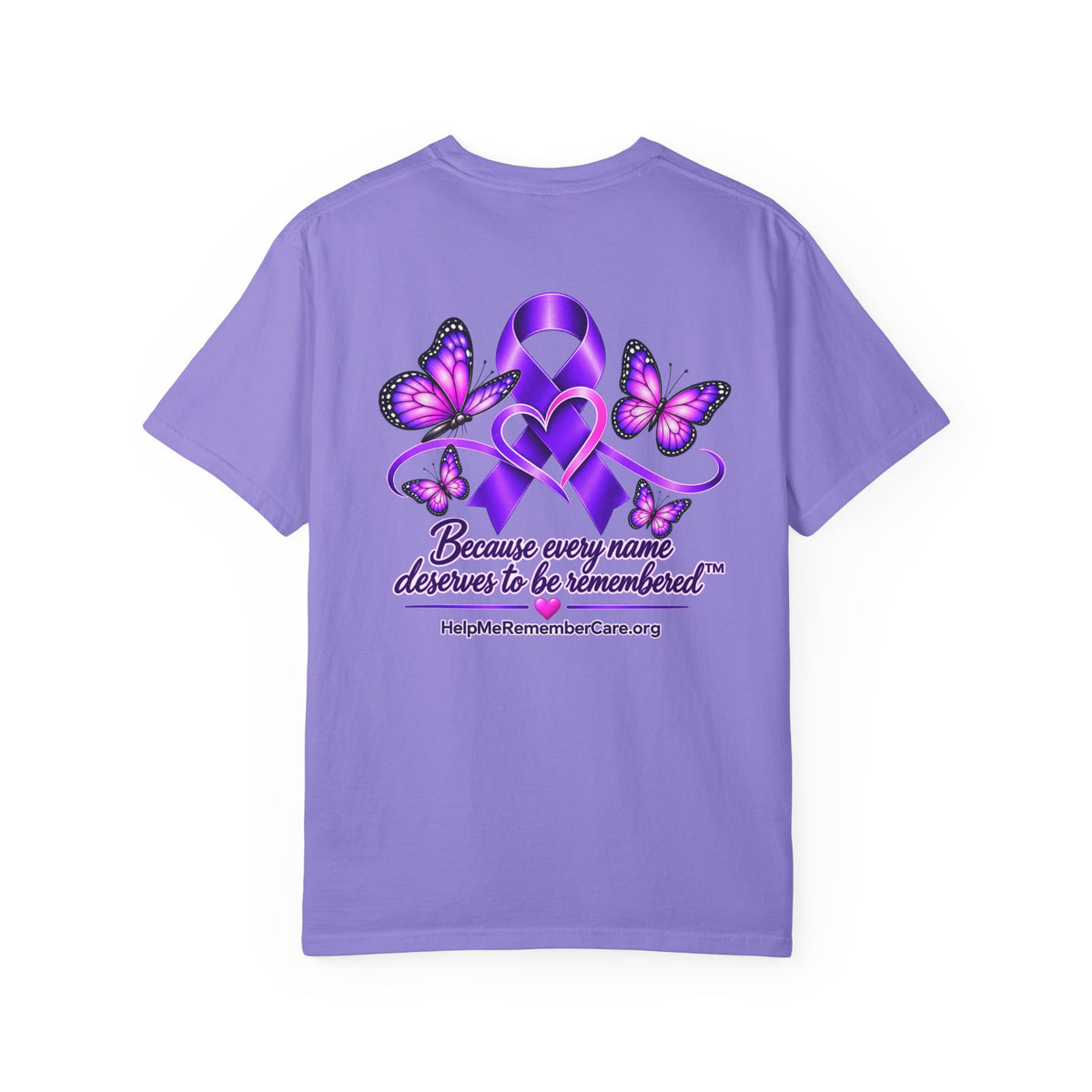 Help Me Remember My Name™ – Butterfly Awareness Tee