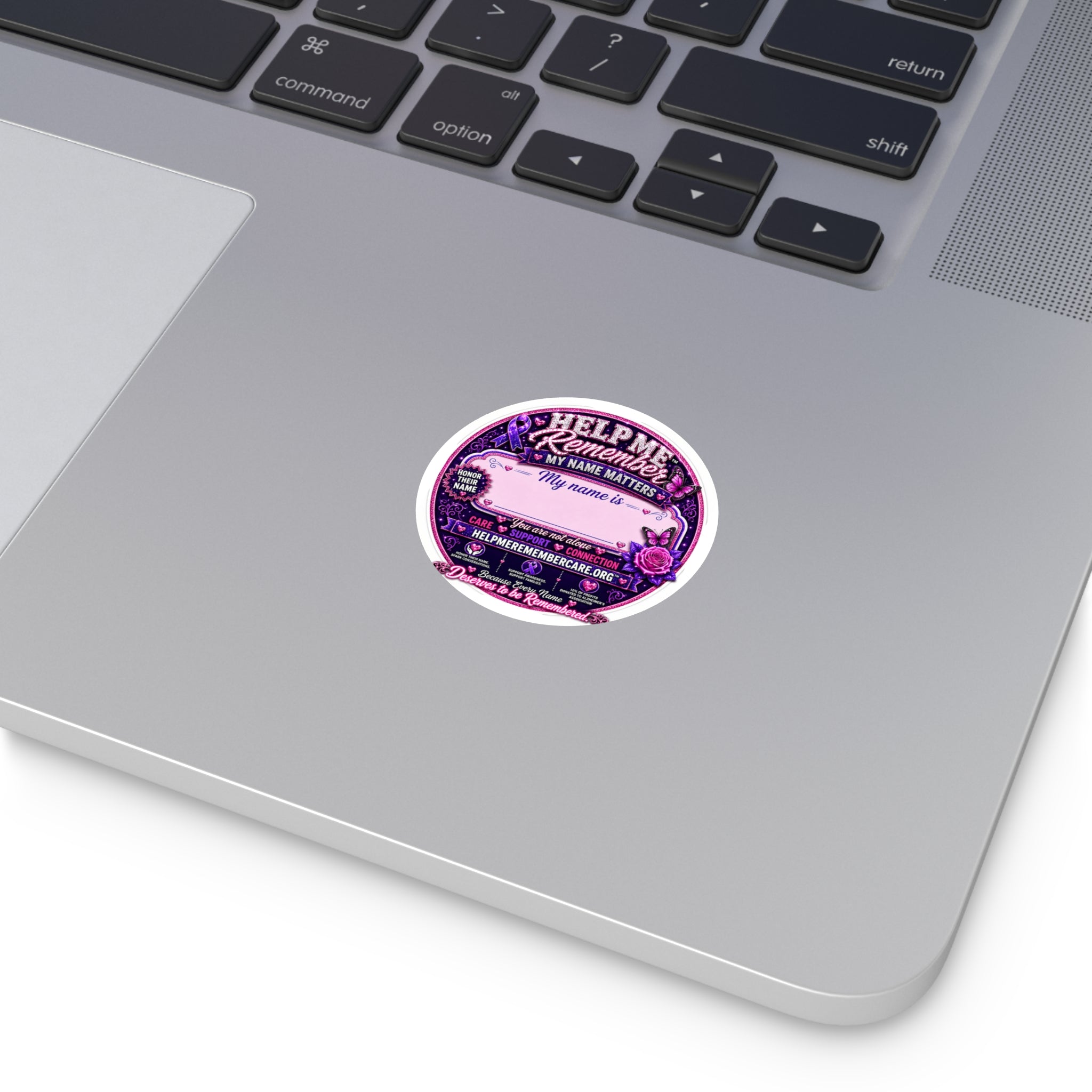 Help Me Remember™ 2” × 2” Personalized Vinyl Sticker