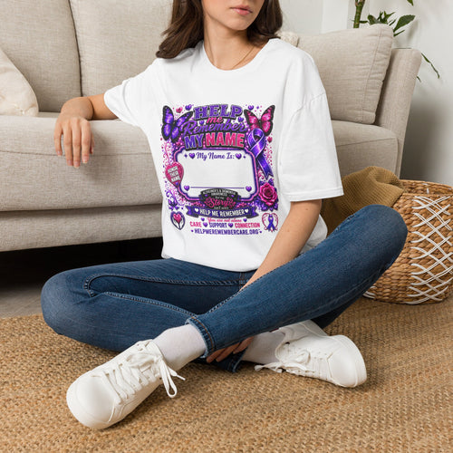 Help Me Remember My Name™ Personalized Alzheimer’s Awareness Unisex T-Shirt